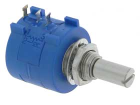 10K Ohm 10 Turn Variable Resistor, Linear Taper